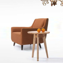 Cadeiras de sofá de tecido de madeira com novo design